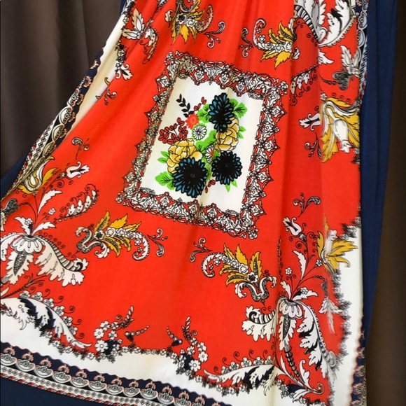 Boho V Neck Printed Casual Dress - Picture 3 of 7